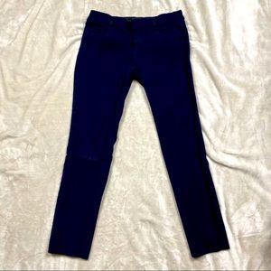Navy Blue Ankle Work Pants